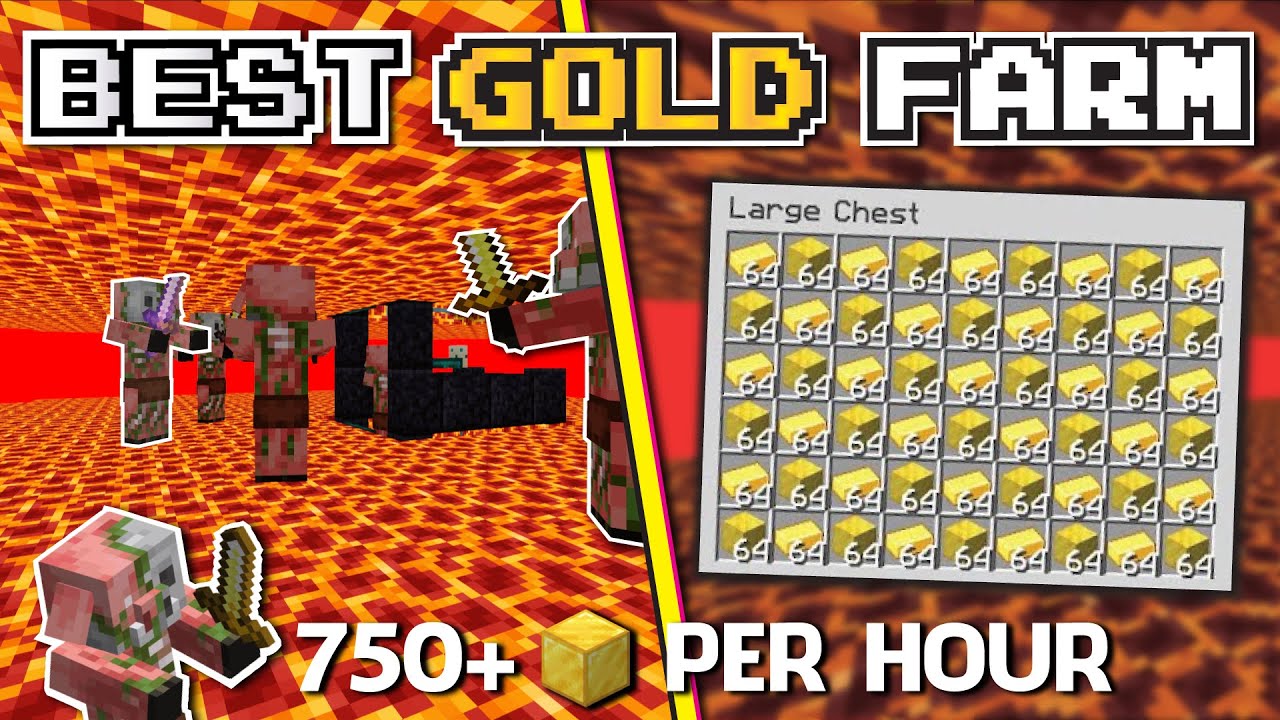 Minecraft Gold Farm - Unlimited Gold
