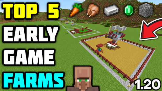 Top 5 Early Game Farms in Minecraft - 1.20+