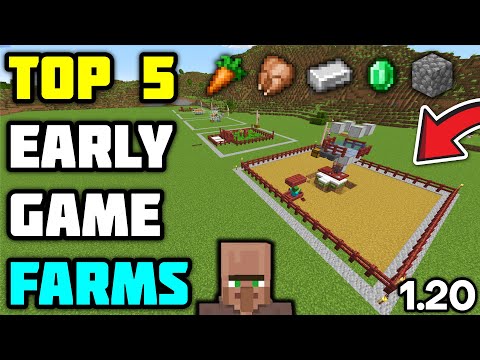 Top 5 Early Game Farms in Minecraft - 1.20+