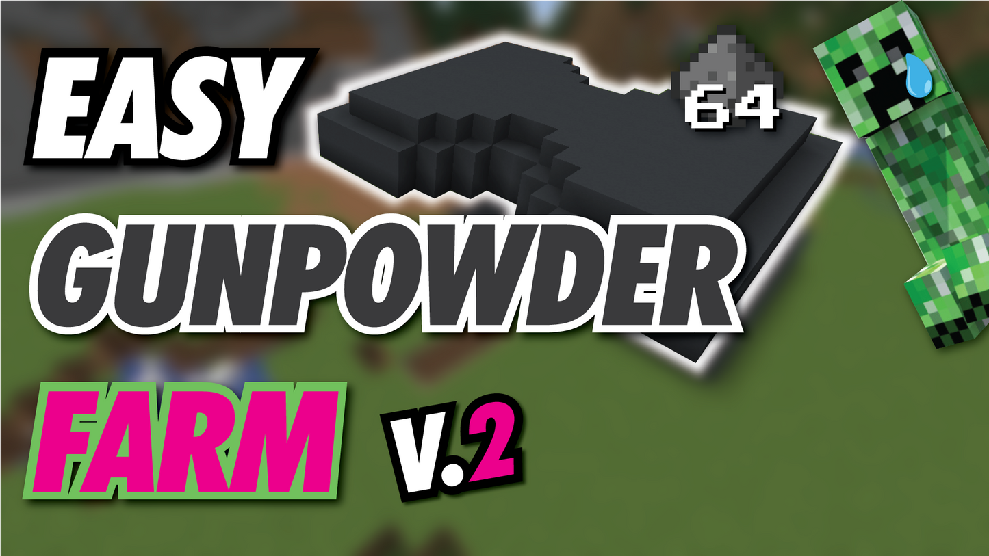 Minecraft Gunpowder Farm | Creeper Farm