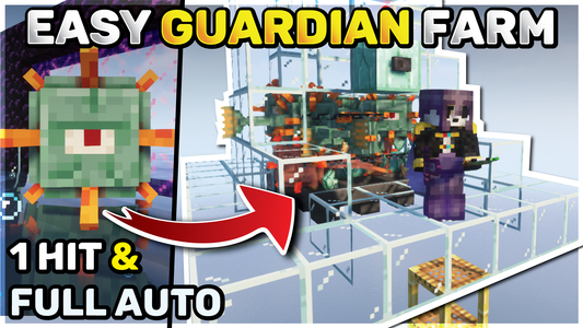 Minecraft Guardian Farm / 1 Hit & Automatic, No Drain - 1.18/1.17