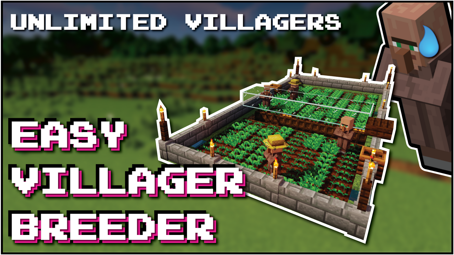 Minecraft Starter Villager Breeder | Easy Unlimited Villagers