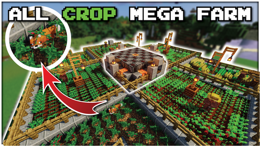 Minecraft ALL CROPS Farm | "Emerald Generator"