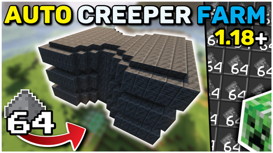 Minecraft CREEPER Farm / Gunpowder Farm  - 1.18/1.17