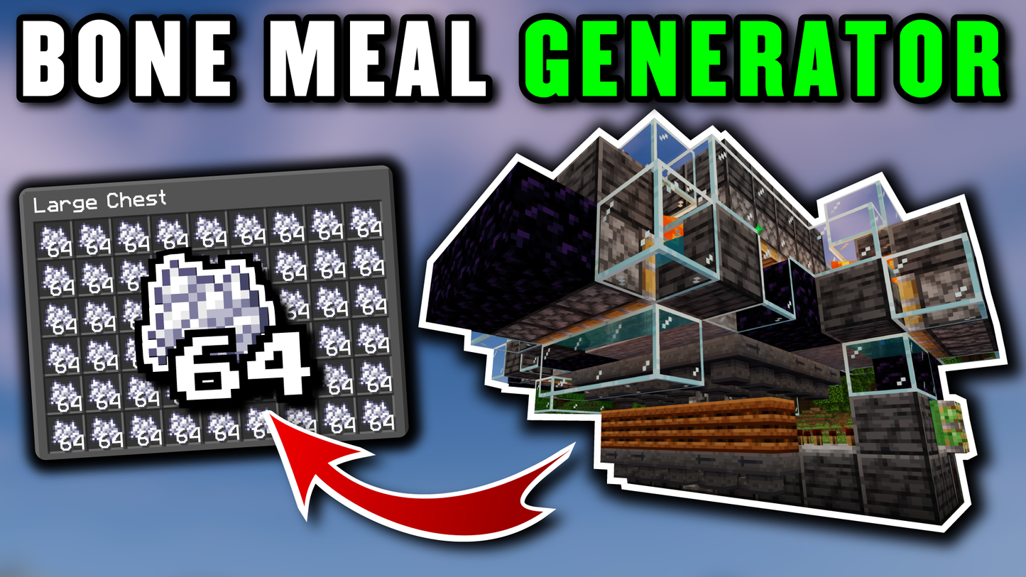 Full Auto BONE MEAL GENERATOR - Easy Build, Unlimited