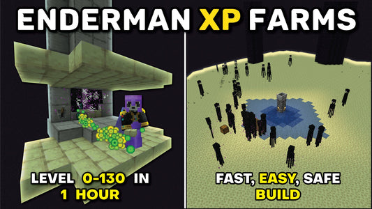 Minecraft Top 3 ENDERMAN 1 HIT FARMS | Easy/Super Fast XP