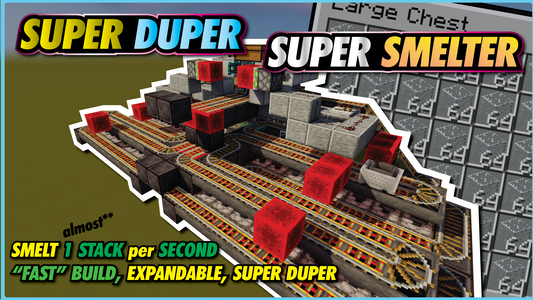 Minecraft Super Smelter | 64 Items IN SECONDS....