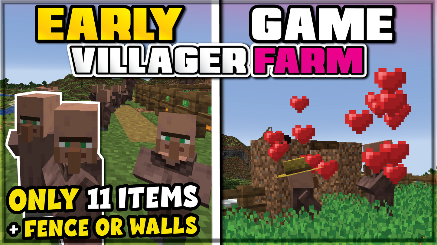 Minecraft EASY Villager Breeder / AUTO Villager FARM - 1.17/1.18+